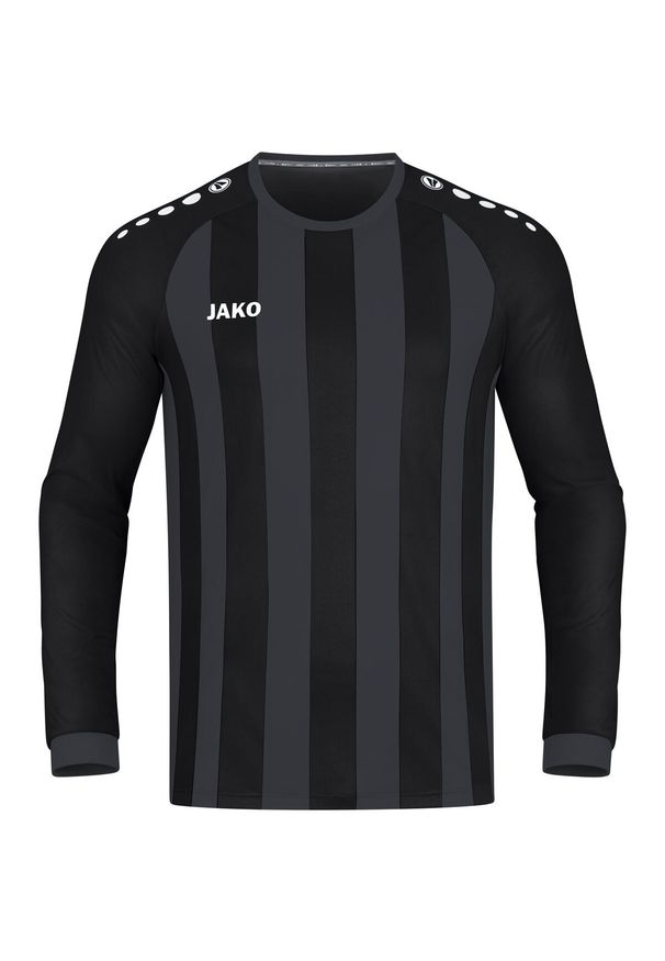 Dziecięcy dżersej z długim rękawem Jako Inter. Kolor: wielokolorowy, szary, czarny, brązowy. Materiał: jersey. Długość rękawa: długi rękaw. Długość: długie. Sport: piłka nożna