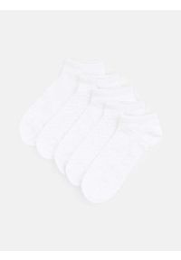 Sinsay - Bawełniane skarpetki 5 pack - biały. Kolor: biały. Materiał: bawełna #1