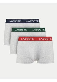 Lacoste Komplet 3 par bokserek 5H1297 Szary. Kolor: szary. Materiał: bawełna