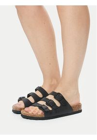 CRUZ Klapki Santa CR192185 Czarny. Kolor: czarny. Materiał: skóra #7