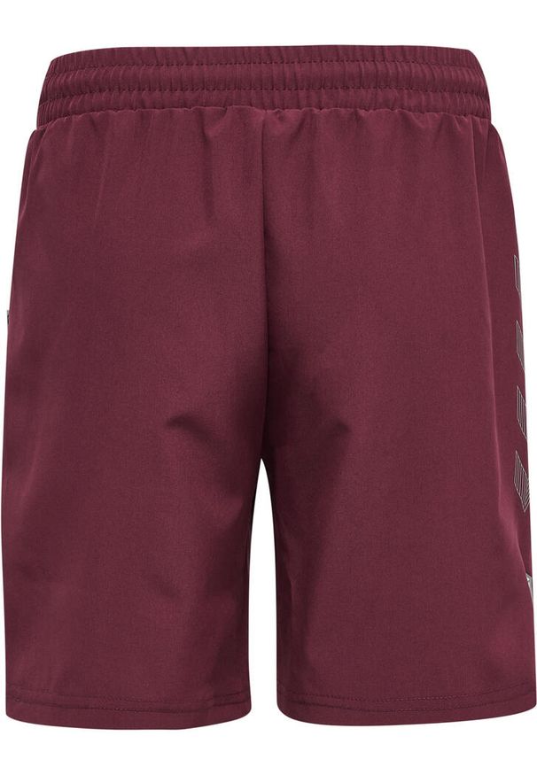 Szorty tkane dla dzieci Hummel Move Grid. Kolor: fioletowy. Materiał: tkanina. Styl: sportowy
