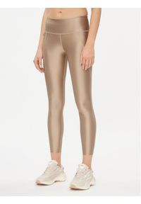 Reebok Legginsy Lux IL4583 Beżowy Tight Fit. Kolor: beżowy. Materiał: syntetyk #1