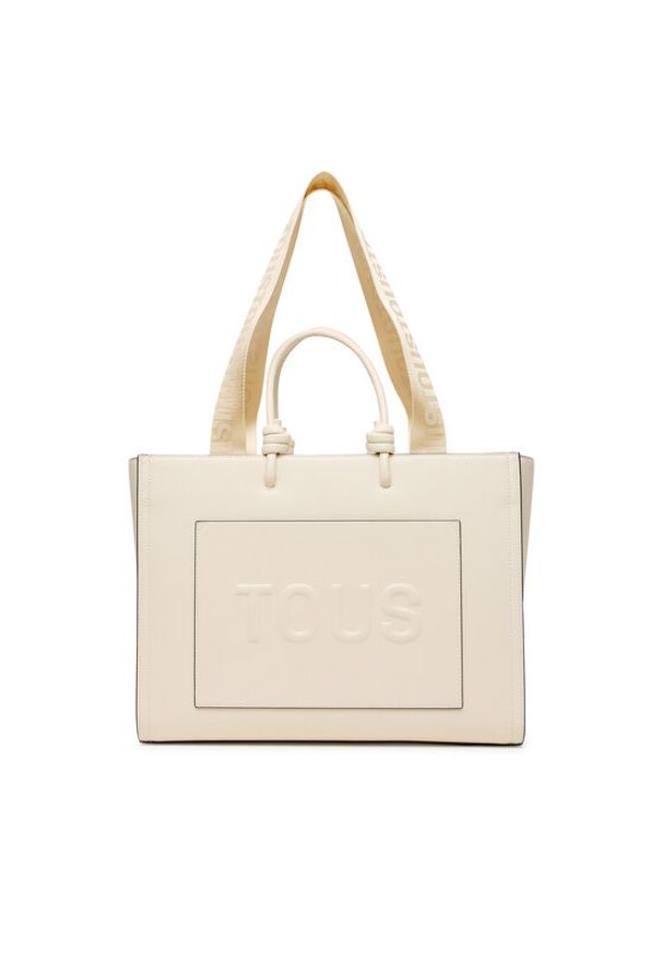 Tous - TOUS Torebka Amaya La Rue New 2002025801 Beżowy. Kolor: beżowy. Materiał: skórzane