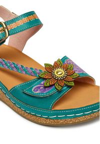 Laura Vita Sandały Facscineo 09 Turkusowy. Kolor: turkusowy. Materiał: skóra #6