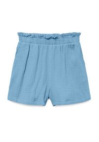 Vero Moda Szorty materiałowe Natali 10279687 Niebieski Baggy Fit. Kolor: niebieski. Materiał: bawełna #6