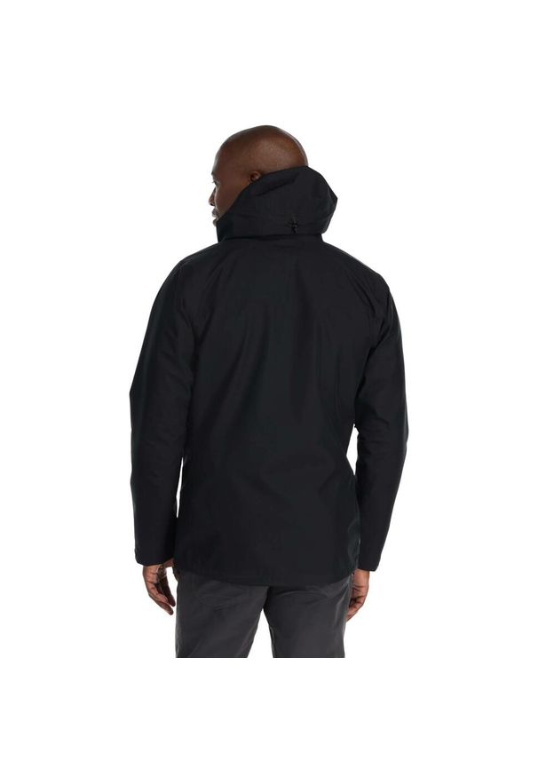 Kurtka przeciwdeszczowa męska Rab Namche GTX Jacket z kapturem. Typ kołnierza: kaptur. Kolor: czarny