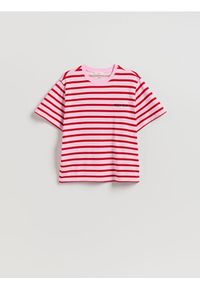 Reserved - Bawełniany t-shirt z nadrukiem - wielobarwny. Materiał: bawełna. Wzór: nadruk #1