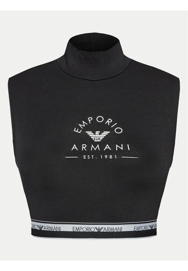 Emporio Armani Underwear Top 164430 4R227 00020 Czarny Slim Fit. Kolor: czarny. Materiał: bawełna