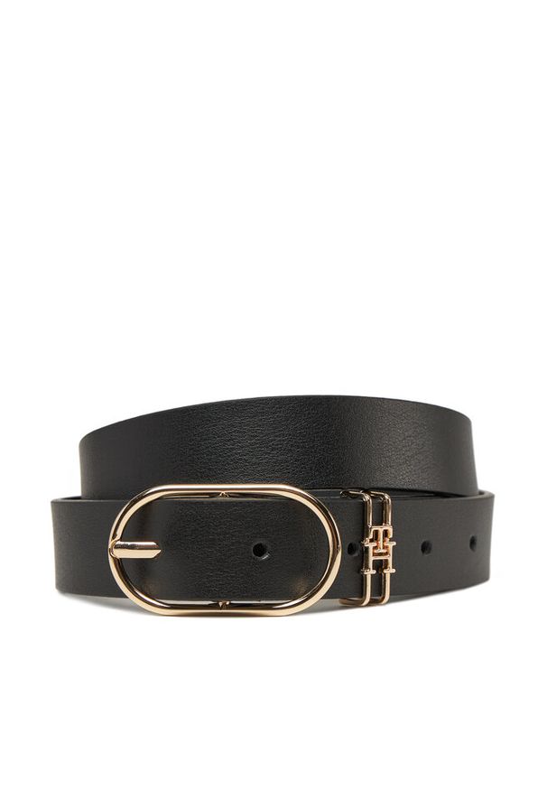 TOMMY HILFIGER - Pasek Damski Tommy Hilfiger. Kolor: czarny