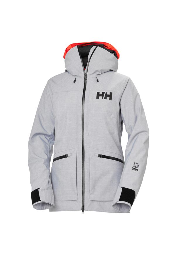 Damska kurtka narciarska Helly Hansen Powderqueen 3.0. Kolor: szary. Sezon: zima. Sport: narciarstwo