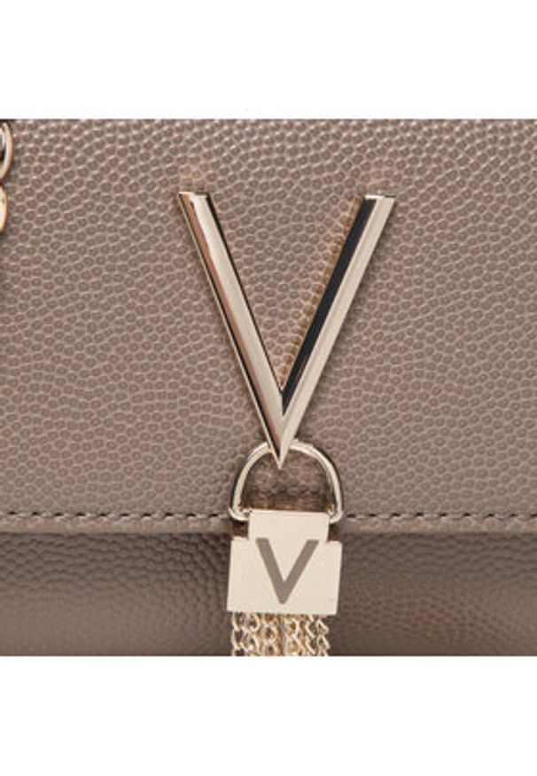 VALENTINO - Valentino Torebka Divina VBS1R403G Beżowy. Kolor: beżowy. Materiał: skórzane