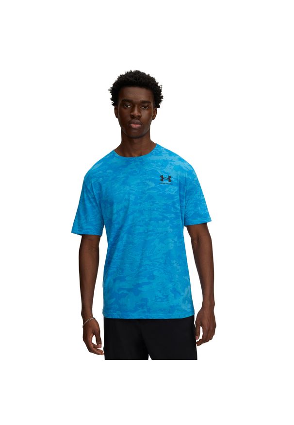 Koszulka Under Armour ABC Camo. Kolor: niebieski, czarny, wielokolorowy. Sport: fitness
