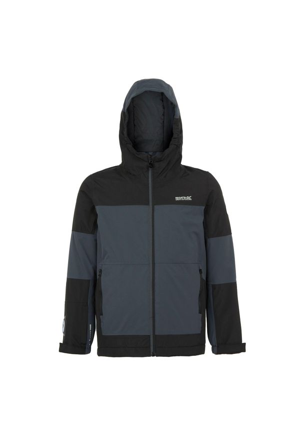 Regatta - Kurtka Wodoodporna Dziecięca Beamz IV. Kolor: szary, wielokolorowy, czarny