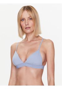 Calvin Klein Swimwear Góra od bikini KW0KW02029 Niebieski. Kolor: niebieski. Materiał: syntetyk #1