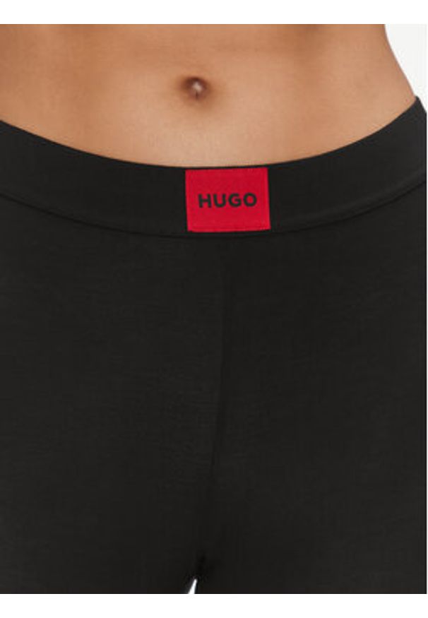 Hugo Legginsy Thermal 50492277 Czarny Slim Fit. Kolor: czarny. Materiał: syntetyk