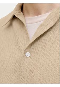 Jack & Jones Koszula Montauk 12293555 Beżowy Relaxed Fit. Kolor: beżowy. Materiał: bawełna #5