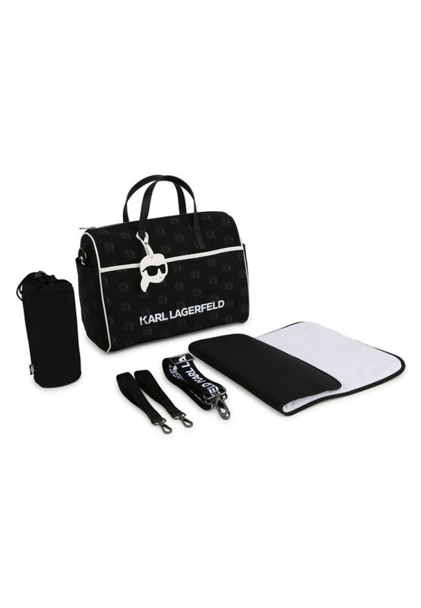 Karl Lagerfeld Kids Torba do przewijania Z30166 Czarny. Kolor: czarny. Materiał: materiał