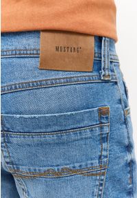 Mustang - MĘSKIE SZORTY MUSTANG Washington Shorts Denim Blue 1015149 5000 404. Materiał: denim #7