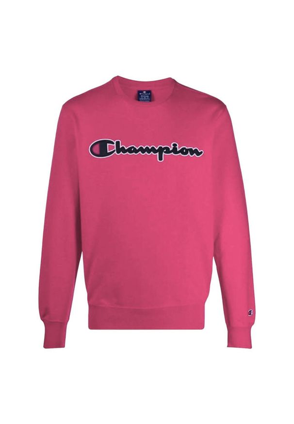 Bluza turystyczna męska Champion Crewneck Sweatshirt. Kolor: różowy