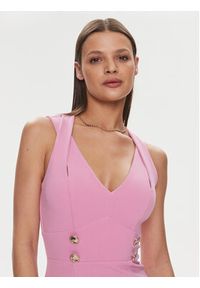 Rinascimento Sukienka koktajlowa CFC0019370002 Różowy Regular Fit. Kolor: różowy. Materiał: syntetyk. Styl: wizytowy