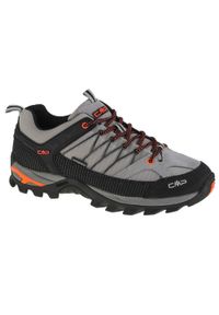 Buty trekkingowe męskie, CMP Rigel Low. Zapięcie: sznurówki. Kolor: wielokolorowy, pomarańczowy, czarny, szary. Materiał: materiał, skóra, syntetyk. Szerokość cholewki: normalna