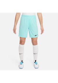 Spodnie piłkarskie chłopięce Nike JR Park Iii Knit. Kolor: zielony. Długość: krótkie. Sport: piłka nożna