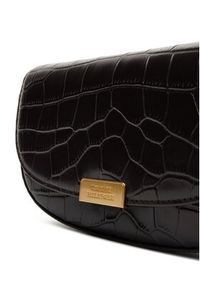 TOMMY HILFIGER - Tommy Hilfiger Torebka Party Le Mini Crossover Croc AW0AW18203 Brązowy. Kolor: brązowy. Materiał: skórzane #4