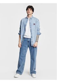 Tommy Jeans Koszula jeansowa Graphic Archive DM0DM15625 Niebieski Relaxed Fit. Kolor: niebieski. Materiał: jeans