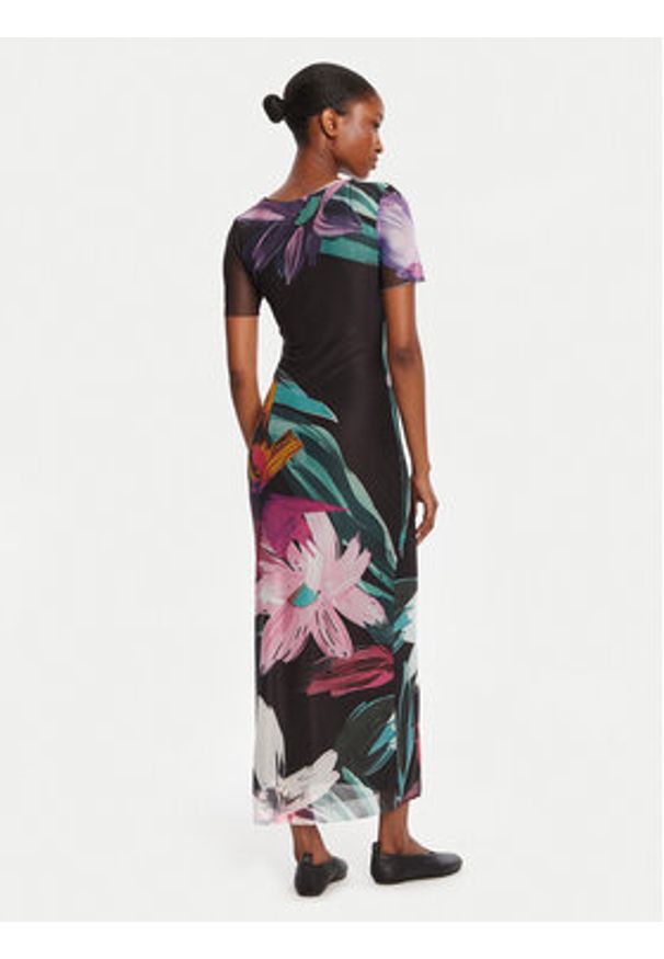 Desigual Sukienka codzienna Bernadette 25WWVK19 Kolorowy Slim Fit. Okazja: na co dzień. Materiał: syntetyk. Wzór: kolorowy. Typ sukienki: proste. Styl: casual