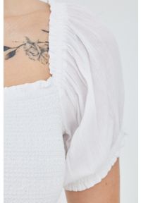 Superdry bluzka damska kolor biały gładka. Kolor: biały. Wzór: gładki #5