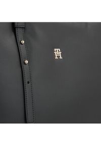 TOMMY HILFIGER - Tommy Hilfiger Torebka Th Soft Tote AW0AW15527 Czarny. Kolor: czarny. Materiał: skórzane #3