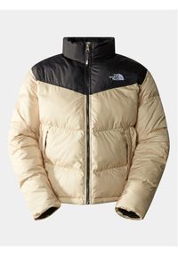 The North Face Kurtka puchowa Saikuru NF0A853I Beżowy Regular Fit. Kolor: beżowy. Materiał: syntetyk