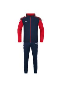 Dres z kapturem Jako Performance. Kolor: wielokolorowy, niebieski, czerwony. Materiał: dresówka. Sport: piłka nożna #1