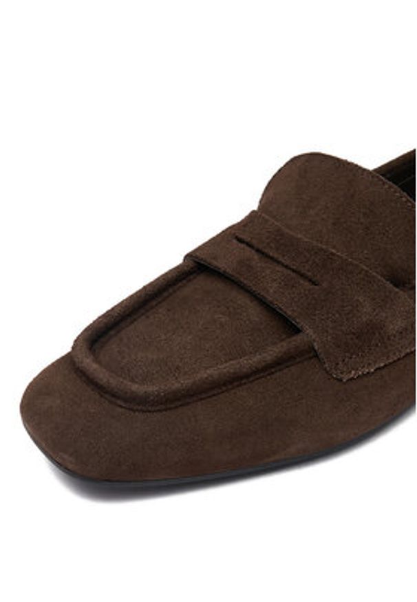 Gino Rossi - GINO ROSSI Lordsy C-28006LM Brązowy. Kolor: brązowy. Materiał: zamsz, skóra