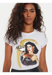 Guess T-Shirt W4YI67 K49A1 Biały Regular Fit. Kolor: biały. Materiał: bawełna, syntetyk