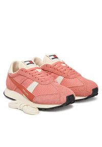Tommy Jeans Sneakersy Tjw Retro Runner Archive EN0EN03013 Różowy. Kolor: różowy. Materiał: zamsz, skóra #4