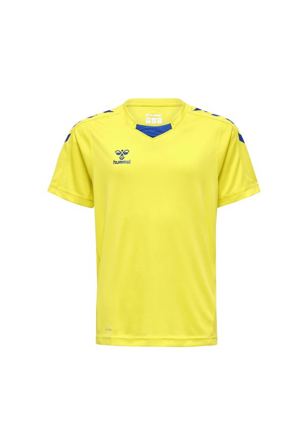 Koszulka dziecięca Hummel hmlCORE XK. Kolor: niebieski, wielokolorowy, żółty. Sport: fitness, piłka nożna