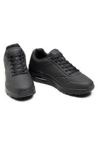 skechers - Skechers Sneakersy Uno-Stand On Air 52458/BBK Czarny. Kolor: czarny. Materiał: skóra #4
