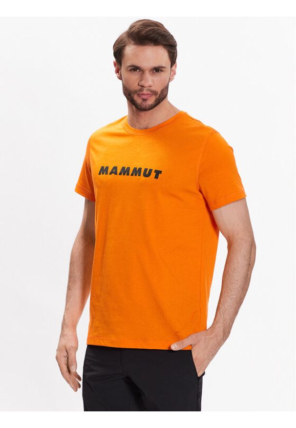 Mammut T-Shirt 1017-04030 Pomarańczowy Regular Fit. Kolor: pomarańczowy. Materiał: syntetyk