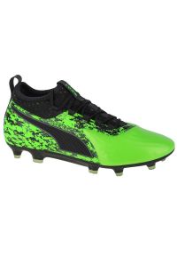 Buty Puma One 19.2 FG/AG M 105484 03 zielone zielone. Kolor: zielony. Materiał: syntetyk. Szerokość cholewki: normalna. Sport: piłka nożna #3