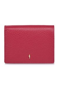 Ochnik - Różowy skórzany portfel damski z ochroną RFID. Kolor: różowy. Materiał: skóra #1