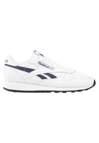Reebok - Buty na co dzień męskie REEBOK CLASSIC LEATHER skóra. Okazja: na co dzień. Zapięcie: sznurówki. Kolor: biały. Materiał: skóra. Szerokość cholewki: normalna. Model: Reebok Classic. Sport: turystyka piesza