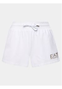 EA7 Emporio Armani Szorty sportowe 3DTS51 TJTXZ 1100 Biały Regular Fit. Kolor: biały. Materiał: bawełna #2