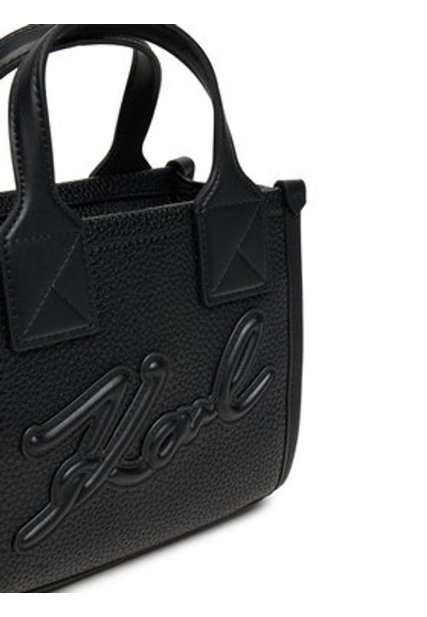 Karl Lagerfeld - KARL LAGERFELD Torebka A3W30028 Czarny. Kolor: czarny. Materiał: skórzane