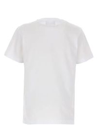 DSQUARED2 KIDS - Biała koszulka z tłoczonym logo 4-16 lat. Kolor: biały. Materiał: bawełna. Wzór: nadruk, napisy. Sezon: lato. Styl: sportowy, klasyczny