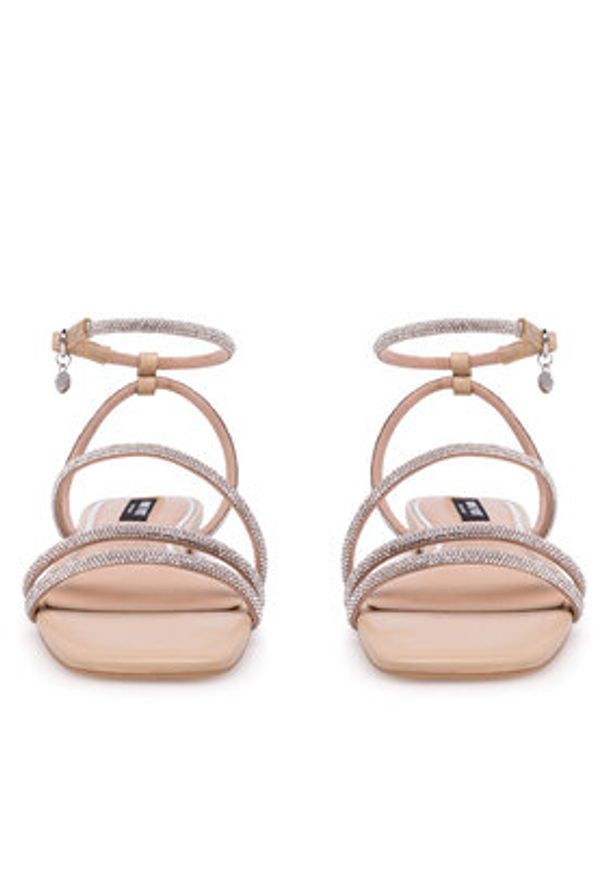 Nine West Sandały WFA2766-1 Beżowy. Kolor: beżowy. Materiał: syntetyk