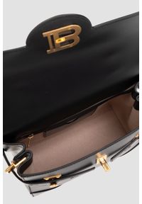 Balmain - BALMAIN Czarna torebka Bbuzz 23-calfskin. Kolor: czarny
