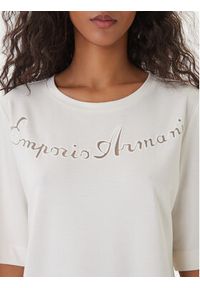 Emporio Armani Sukienka codzienna EW000618 AF20243 U1131 Biały Regular Fit. Okazja: na co dzień. Kolor: biały. Materiał: wiskoza. Typ sukienki: proste. Styl: casual #2