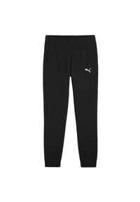 Puma - Damskie Spodnie Do Biegania Team Goal Casuals. Kolor: czarny. Materiał: dresówka
