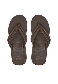 Quiksilver Japonki AQYL101302 Brązowy. Kolor: brązowy. Materiał: skóra #5